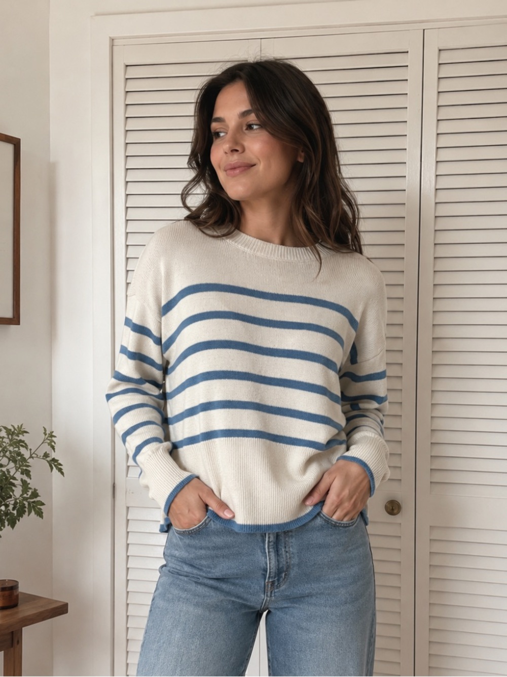 Sincerely Jules Cream Knit Sweater Top